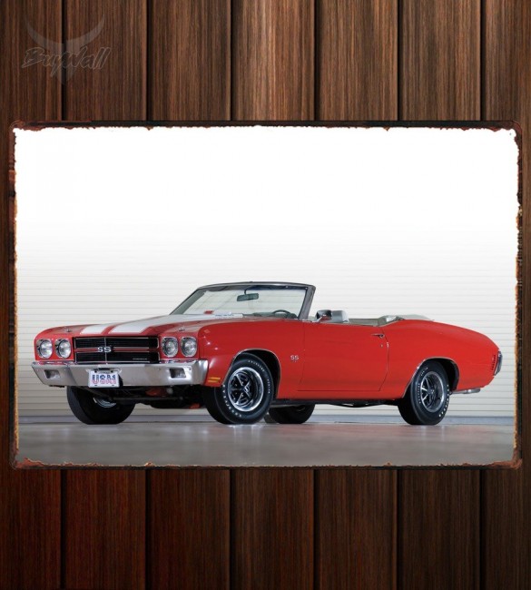 Металлическая табличка Chevrolet Chevelle SS 396 Convertible 131 Металлическая табличка Chevrolet Chevelle SS 396 Convertible 131